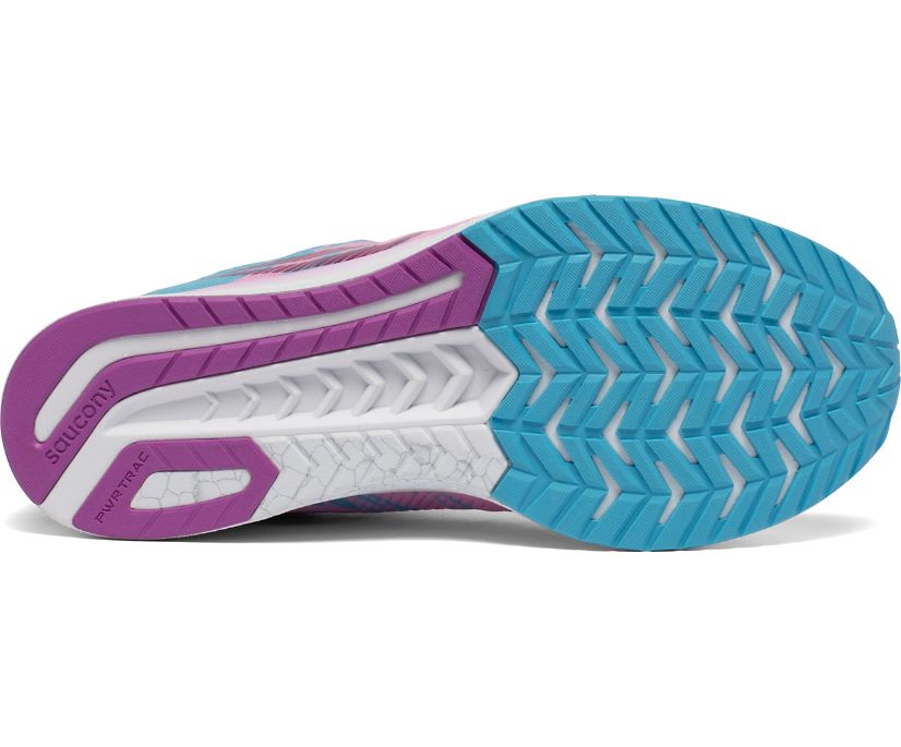 Saucony Fastwitch 9 Women's Running Shoes Pink / Blue / Orange | Canada 127VRWD